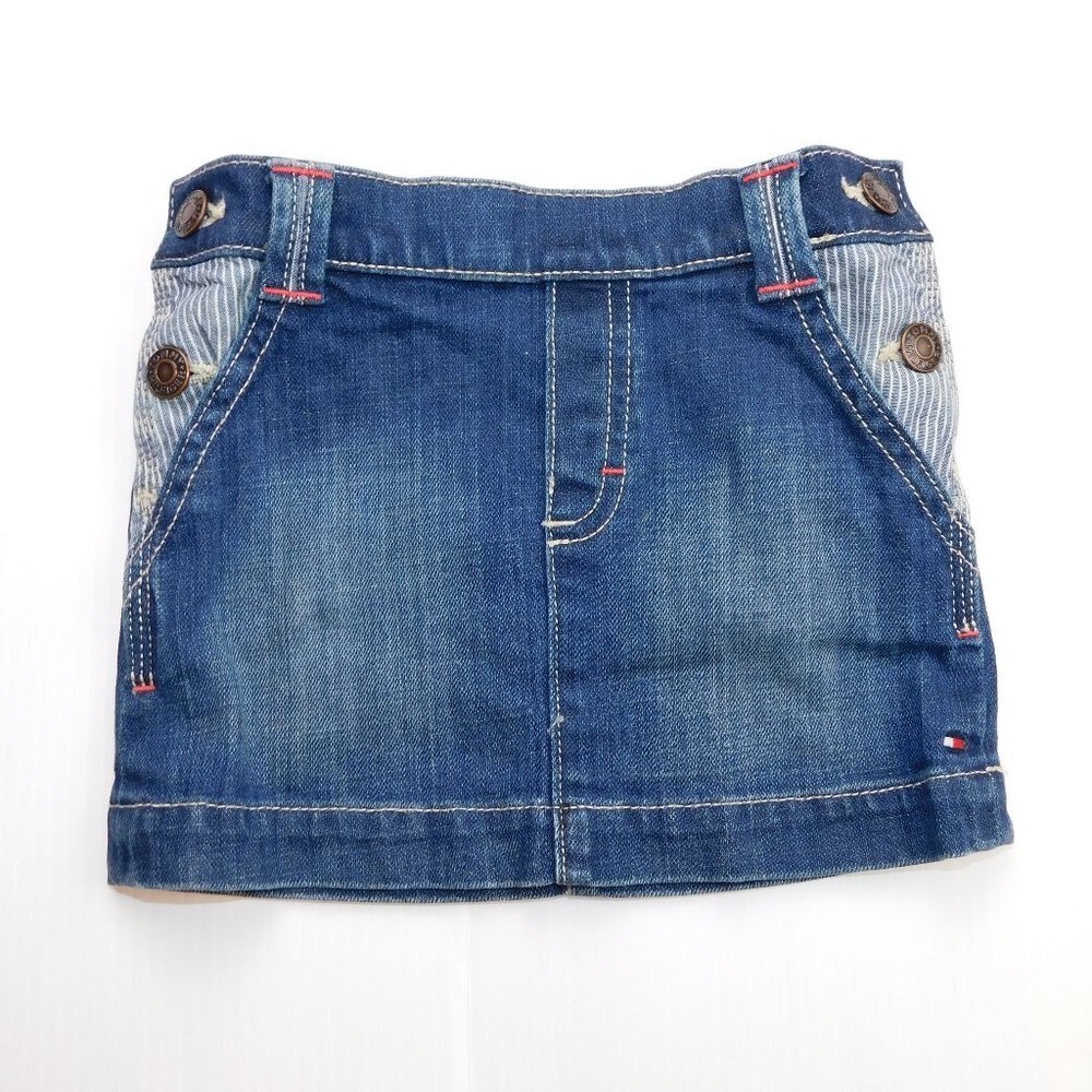 Tommy Hilfiger Toddler Girls 2T Blue Denim Jean Skirt